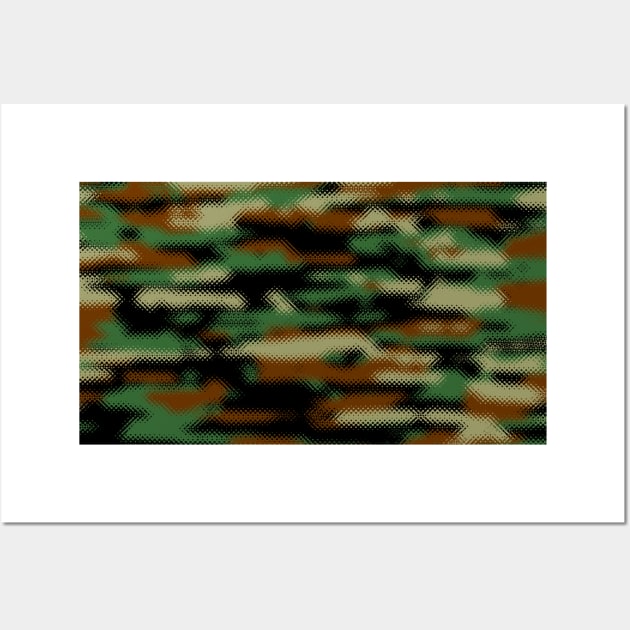 Camouflage Army Colours Wall Art by Tshirtstory